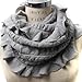 Scarfand's Winter Ruffle Infinity Scarf