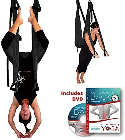 Inversion Sling - Yoga Swing (Black) by Gravotonics
