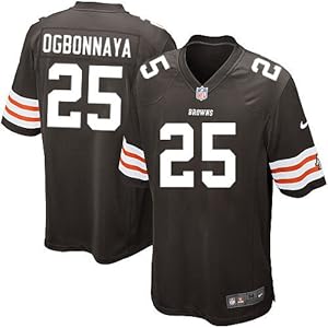 Cleveland Browns #25 Chris Ogbonnaya Game Brown Men Jersey(X-Large)