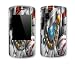 Silver Robot Design Decal Protective Skin Sticker for LG Shine