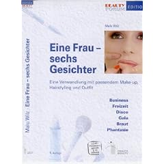 Eine Frau - sechs Gesichter. Eine Verwandlung mit passendem Make-up, Hairstyling und Outfit