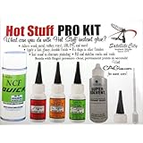 Hot Stuff Instant Glue Pro Kit (Includes CA Glues, Accelerator, Debonder, Extra Spouts) HK-1