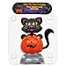Solar Powered Dancing Halloween Black Cat with Pumpkin