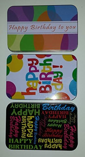 Happy Birthday Gift Card Tins
