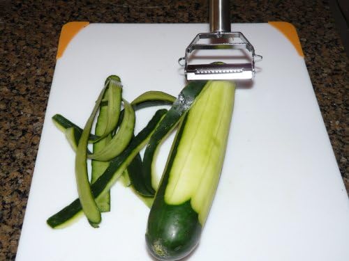 Professional Stainless Steel Ultra Sharp Dual Julienne Peeler-Vegetable Fruit Peeler-Zoodle Lovers.