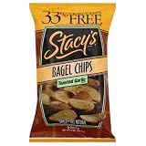Stacy's Bagel Chips, Toasted Garlic, 8-Ounce Bags (Pack of 12)