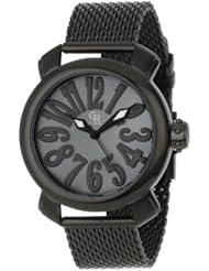 Giulio Romano Womens GR-7000-13-007 Rimini Black Mother-Of-Pearl Dial Black Ion-Plated Watch