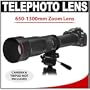 Vivitar 650-1300mm f/8-16 SERIES 1 Telephoto Zoom Lens for Canon EOS Rebel XSi, XS, XTi, XT, T1i, 5D, 7D, 30D, 40D & 50D Digital SLR Cameras
