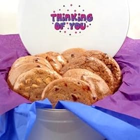 One Dozen Gourmet Cookies in Thinking of You Tin - Great Care Package for Homesick College... by Gifts-to-Impress