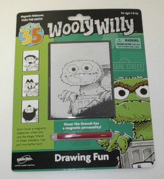 Childrens Toyshop  Toys : Sesame Street Wooly Willy - Oscar Drawing Fun