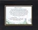 [Personalized Poem for Bereavement] Beyond The Gate . . . Poem on 11 x 14 inches Double Beveled Matting