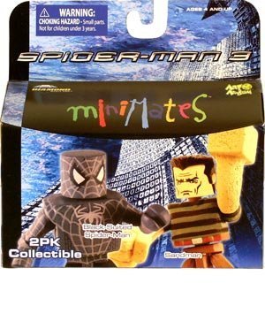  Minimates Spider Man 3 Black Suited Spider Man and Sandman