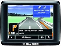 Navigon 1410 EU 20 Navigationssystem (8,9 cm (3,5 Zoll) Display, Europa 20, Fußgängernavigation im Hochformat, Fahrspurassistent Pro, MyRoutes) schwarz