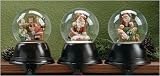 Set of 3 Santa Claus Christmas Glitterdomes Stocking Holders