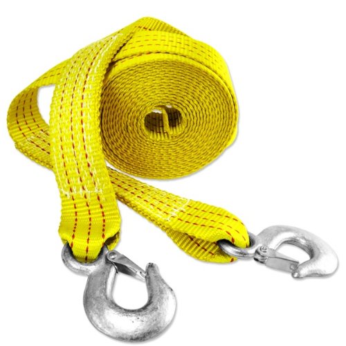 Capri Tools CTW2-20 2" x 20  Heavy Duty 10,000 lb Tow Strap with Hooks