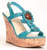 TURQUOISE Gemstones Cork Wedge Shoes Womens Sandals 51Ply2z5RPL. SL160 TURQUOISE Gemstones Cork Wedge Shoes Womens Sandals