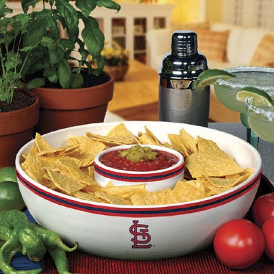 St. Louis Cardinals Ceramic Chip and Dip Set
