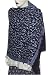 Neck Wrap Stoles Wool with Blue Thread Embroidery 80 x 27 inches (esrf031)