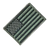 Rothco Foliage Green American Flag Patch with Hook and Loop