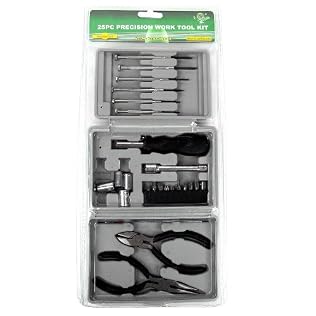 25 Piece Deluxe Precision Tool Kit with Case