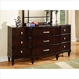 Wynwood Vinings 9 Drawer Triple Dresser in Bordeaux Finish