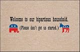 Welcome to our Bipartisan Household. Doormat