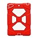 ACEGUARDER Apple Ipad Air Ipad 5 Case Waterproof Rainproof Shockproof Kids Proof Case for Ipad 5 (Gifts Outdoor Carabiner + Whistle + Handwritten Touch Pen) (Aceguarder Brand) (RED/WHITE)