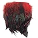 KOLIGHT Pack of 5 Yards Natural Rooster Hackle Feather Trim Fringe 5-7