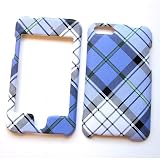 Apple iPod Touch 2nd & 3rd Generation Snap-On Protector Hard Case Snap-On Textured Cover Blue Plaid