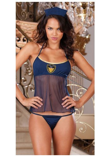 Sexy Babydoll Don't Stop Cop Bedroom Outfit