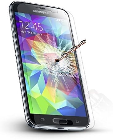 eThings® Premium Shock Absorption Glass Screen Protector Bullet Proof Tempered Invisible Shield plus Scratch Guard Coating (Samsung Galaxy S5 i9600)