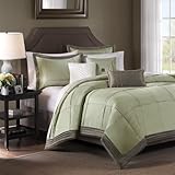 Madison Park Carlyle 7 pcs Set - Sage - Cal King