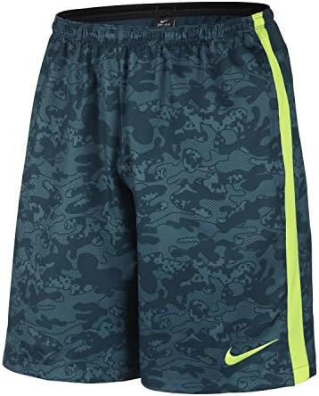Nike Gpx Printed 10" Woven Shorts Blue/Green Small