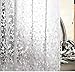 Eforcurtain Extra Long 72 by 78-inch Shower Curtain Liner with 3 Magnets Cobblestone EVA Semi-Transparent Bath Curtain Waterproof Shower Curtain Use as Stand Alone or Liner