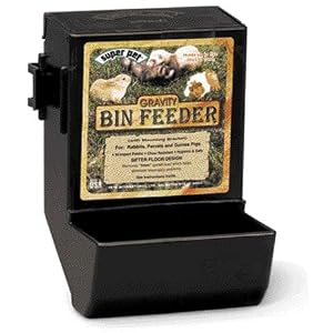 Super-Pet-Gravity-Bin-Feeder-with-Bracket-Black