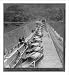 Historic Print (L): Boats in Lake Biwa Canal which carries the waters of the lake thr...