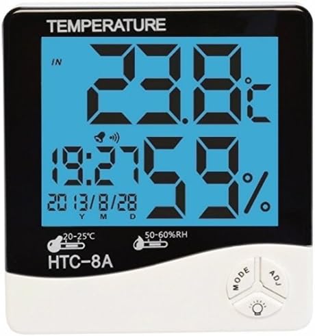 AKY LCD Night Light Indoor Humidity Monitor Temperature Sensor Hygrometer Thermometer (HTC-8A) by AKY-TEK