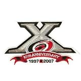 Carolina Hurricanes 10th Anniversary Patch (2007-08)