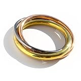 Triple Delight Metal Bangle Bracelet