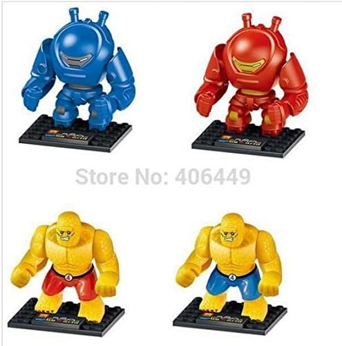 Super Hero Avengers Iron Man Fantastic Four The Thing Building Blocks Action Minifigures Compatible With Lego (WITHOUT original boxes) by Nuchanart