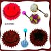 Mixed Acrylic Round Design Belly Rings 100PCS - Sold Individually