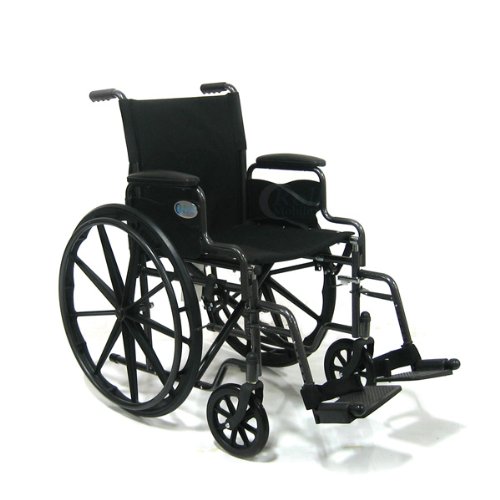 Roll Mobility Alpha Lightweight Wheelchair 18 Seat with Swingaway Footrests and Desk Lenght Arms 1Q