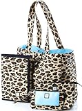 JP Lizzy Leopard in Blue Classic Tote Set