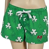 NCAA Reebok Tampa Bay Buccaneers Ladies Kelly Green Fortune Boxer Shorts (Small)