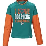 Reebok Miami Dolphins Girl's Long Sleeve Layer T-Shirt