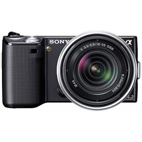 Sony NEX5KB Alpha Compact System Camera - 18-55mm F3.5-5.6 OSS Lens - Black