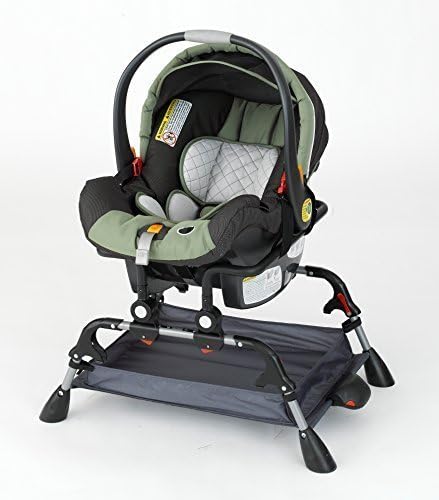 GoTo Folding Infant Car Seat Cradle &amp; Stand w/ Soothing Vibration by Phoenix Baby - Portable Vibrating Platform Keeps Your Baby Carseat Off the Ground by Phoenix Baby