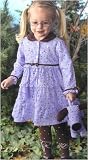 Playful Pups Corduroy Dress with Tights