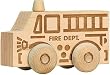 Natural Maple Fire Truck Scoot