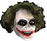  : Batman The Dark Night Rubies Costume #4526 The Joker 3/4 Mask With Hair Adult Size